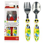 Stor Set Di Posate Metalliche Mickey Mouse - Disney - Watercolors, Nero, 2 Unità, 100 liters, 0, 1