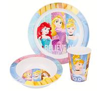 Stor Set Micro Kids 3 pezzi (piatto, ciotola e bicchiere 260 ml.) Princess Friendship Adventures