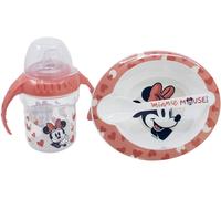 STOR Set Regalo Bambini Disney Minnie in plastica e silicone senza BPA
