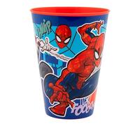 Stor Spiderman - Bicchiere per bambini in plastica riutilizzabile da 430 ml