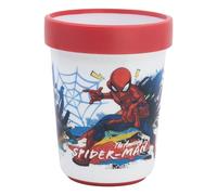 Stor Spiderman - Bicchiere per bambini, riutilizzabile, bicolore con base antiscivolo, 260 ml