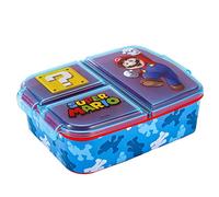 Stor Super Mario Kids Kids 07437 - Contenitore rettangolare multi scomparto per bambini, per scuola, viaggi, pranzo, panini, bento, senza BPA, 07437
