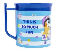 STOR Tazza Bambini Bluey in Plastica 400ml - Adatta Microonde, Resistente, Senza BPA, Perfetta per Colazione e Merenda
