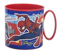 Stor Tazza Bambini Plastica Spider-Man 390ml - Adatta Microonde, Resistente e Riutilizzabile per Bambini