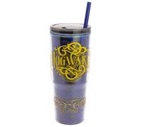 STOR Tazza Caffe Termica Riutilizzabile con Cannuccia e Coperchio 860ml, Tumbler Doppia Parete con Manico, Bicchiere Plastica Senza BPA