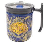 STOR Tazza da Caffè Harry Potter con Manico e Coperchio Scorrevole 470ml - Tazza Termica Acciaio Inossidabile Doppia Parete Riutilizzabile