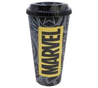 STOR Tazza da Viaggio Avengers 790ml - Bicchiere Riutilizzabile con Coperchio Ermetico, Polipropilene Senza BPA, Perfetto per Bevande Calde e Fredde
