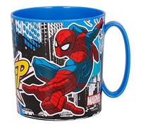 Tazza Microonde per Bambini con Grafica di Marvel Spiderman da 350 ml, senza BPA, Lavabile e Riutilizzabile