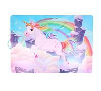 Stor Tovaglietta singola Unicorni, Nero, Media