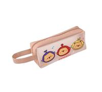 Storage Bag Astuccio per matite ad alta capacità con manico resistente all'acqua PU Pen Pouch vedere attraverso il trucco da viaggio, A