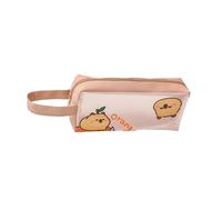 Storage Bag Astuccio per matite ad alta capacità con manico resistente all'acqua PU Pen Pouch vedere attraverso il trucco da viaggio, B