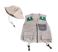 Storage Bag Bambini Outdoor Explorers Kit Bambini Avventura Kit Esploratori Costume Gilet E Cappello Set Halloween Cosplay Costume Accessori All'aperto