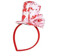 Storage Bag Cappelli da strega di Halloween Fascia per adulti Cappello da mago sanguinante Fascia per capelli Gioco di ruolo Cappello alto Cerchietto per feste Raccolta Accessorio per costume da