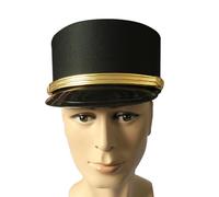 Storage Bag Cappello da guardia giurata carnevale portiere hotel cameriere cappello Natale cosplay solider guardia di sicurezza prestazioni cappelli per uomo nero