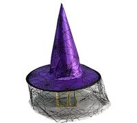 Storage Bag Cappello da strega da mago di Halloween, da donna, uomo, costume di Halloween, per bambini, decorazione per feste di compleanno, baby shower, festival, cosplay