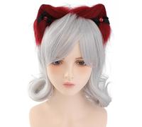 Storage Bag Cerchietto per capelli con orecchie di gatto, con fiocco, per gli appassionati di film, anime, incontri a tema, cosplay, copricapo per capelli, gatti, volpi, orecchie, anime, Halloween