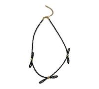 Storage Bag Collana con fiocco alla moda dal design unico, con ciondolo in cristallo, gioiello alla moda per donne e ragazze con fiocco di cristallo, Misura unica, come descritto, come descritto