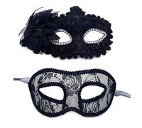 Storage Bag Coppia in maschera costume di Halloween Mardi Gras Cosplay Party Ball Wedding Party Lace Cosplay