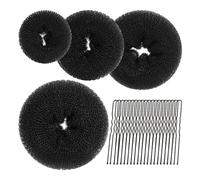 Storage Bag Deft Chignon Francese Twist Hair Chignon Maker Updo Multicolore Clip di Capelli Veloce Moda Copricapo Hairwear Must Have Strumento Acconciature, Set 24 pezzi nero, Taglia unica