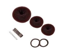 Storage Bag Deft Chignon Francese Twist Hair Chignon Maker Updo Multicolore Clip di Capelli Veloce Moda Copricapo Hairwear Must Have Strumento Acconciature, Set caffè 15 pezzi, Taglia unica