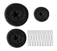 Storage Bag Deft Chignon Francese Twist Hair Chignon Maker Updo Multicolore Clip di Capelli Veloce Moda Copricapo Hairwear Must Have Strumento Acconciature, Set 23 pezzi nero, Taglia unica