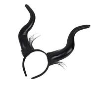 Storage Bag Fascia per capelli in corno da diavolo gotico per feste spettacoli teatrali costume copricapo adulto cosplay copricapo accessori festival accessori danza fascia spettacoli puntelli