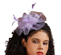 Storage Bag Fascinators Per Le Donne Tea Party Fascia Clip Dei Capelli Cocktail Fiore Mesh Copricapo Clip Per La Festa di Nozze Top Hat Fascinator Sulla Fascia