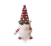 Storage Bag Giocattolo di stoffa della bambola Rudolph senza volto del cappello del puntino lavorato a maglia per il partito di Natale delle vacanze di Natale pupazzo di neve del pupazzo