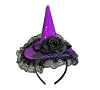 Storage Bag Halloween Carino Paillettes Strega Cappello Fascia Cono Cappello Carino Cerchio Dei Capelli Cerchio Cerchietto Strega Festa Foto Puntelli Halloween Fasce Per Ad