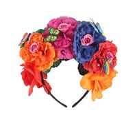 Storage Bag Halloween Simulazione Colorato Peonia Fiore Fascia Fata Per Farfalla Corona Cosplay Day Of The Dead Copricapo Fasce Per Gli Uomini