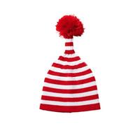 Storage Bag Holiday Spirit Unite - Cappello natalizio per genitori e figli, con pompon, caldo berretto in fibra lavorata a maglia, morbido e confortevole, lavorato a maglia fine