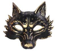 Storage Bag Lupo Mezza Viso Halloween Lupo Cosplay Masquerade Carnevale Festival Accessori Adulto