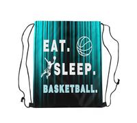 Storage Bag Pallacanestro Azzurra Unisexe Coulisse Borsa Resistente Borse da Viaggio per Scuola Spiaggia Nager