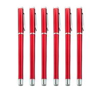 Storage Bag Penna a sfera in metallo con clip a sfera, 6 pezzi, per studenti, insegnanti, ufficio, firma punta da 0,5 mm, professionale per lavoro