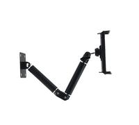 Storage Bag Supporto da parete per tablet, braccio lungo regolabile con due morsetti estensibili per qualsiasi impostazione, contiene 4 dispositivi da 13 pollici Supporto da parete per tablet