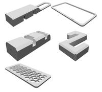 Storage Basket for Bathroom Wall Mount Organizer with Suction Cup Mounting