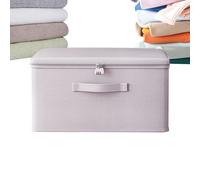 Storage Bins Fabric - Large Capacity Dustproof Organizer for Clothes | Foldable Washable Fabric Box with Reinforced Handles Collapsibled Closet Container for Bedroom Bathroom Nursery Dorm Toys Blanket