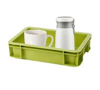 Storage Bins for Shelves - 25.5x16.6x6.1cm Stackable Container, Waterproof Organizer, Durable Storage Box | for Garage Closet Office Basement Outdoor Camping Hiking Fishing Uses