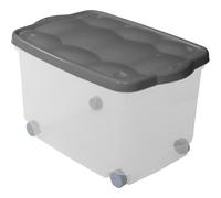 Storage Box 60x40x36 con Coperchio e Ruote 60L