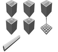 Storage Box Organizer Inserts for Kingmann 20-Compartment System 18"