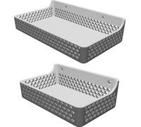 Storage Box Set with Wall Mount Quick Change System 2 Sizes for Home