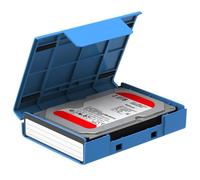 Storage Box Suitcase, Dust Proof Hard Drive Case, 6.38x4.62x1.45 Inches Portable & Compact, Protective Container Organizer with Stand for Backup, Students or Photographers