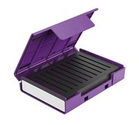 Storage Box Suitcase, Dust Proof Hard Drive Case, 6.38x4.62x1.45 Inches Portable & Compact, Protective Container Organizer with Stand for Backup, Students or Photographers