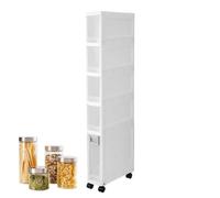 Storage Cabinet - 5,51 pollici Slim Drawer Organizer | Tall Narrow Dresser Unit - Spazio Saving Storage with Multiple Drawers For Kitchen Bathroom Bedroom Office and Entryway Living Room Toilet
