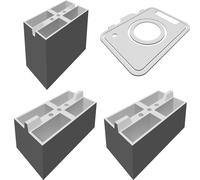 Storage Case for Canon LP-E8 Batteries - 4 Slot Magnetic Holder