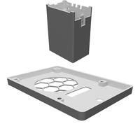 Storage Case for Raspberry Pi 4 Network HAT with 4x SATA 2.5" Drive Support