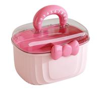 Storage Case, Jewelry Box, Jewelry Storage Case with Handle, Comfortable Grip Jewelry Case, Portable Travel Jewelry Organizer Box for Women and Girls with Multiple Compartments for Safe Storage