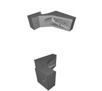 Storage Clamp Mount for Rubbermaid FastTrack Garage System with Screw Lock