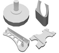 Storage Container Roller System Compatible with Wildone 4L Hygrometer Mount Set