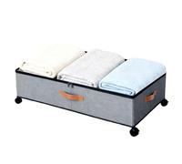 Storage For Under Bed - Under Bed Organizer With Wheels, 72L Organizer With Wheels Lid, Underr Beds Rolling Storage Container For Shoe Clothes Sheet Fabric Toy Bedding Home Bedding Living Room